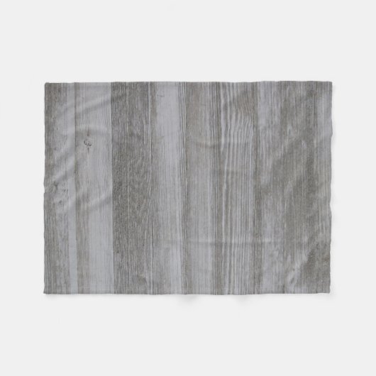 Rustic Barnwood Fleece Blanket Deken (Voorkant (Horizontaal))
