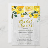 Rustic Barnwood Geel Vrijgezellenfeest Kaart (Voorkant)