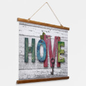 Rustic Barnwood Home Woorden Hangend Wandkleed (Gebogen)