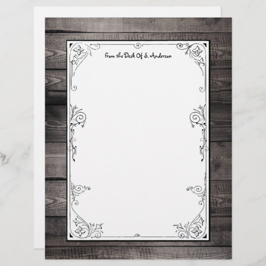 Rustic Barnwood Pattern (Voorkant / Achterkant)