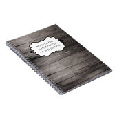 Rustic Barnwood Pattern Natuur of Daily Journal Notitieboek (Rechterzijde)