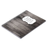 Rustic Barnwood Pattern Natuur of Daily Journal Notitieboek (Linkerzijde)