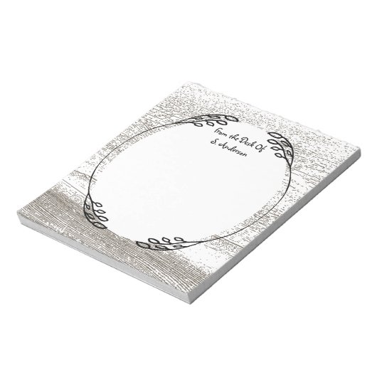 Rustic Barnwood Pattern Notitieblok (Linkerzijde)