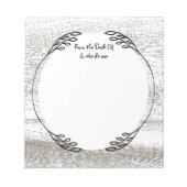 Rustic Barnwood Pattern Notitieblok (Voorkant)