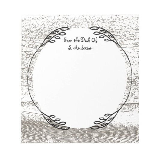 Rustic Barnwood Pattern Notitieblok (Voorkant)