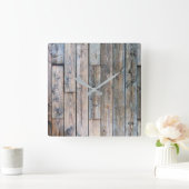 Rustic Barnwood Wall Clock Vierkante Klok (Huis)