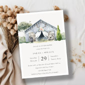 Rustic Barnyard Boerderij Theme Couples Shower Inv Bedankkaart