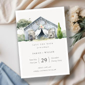 Rustic Barnyard Boerderij Theme Save the Date Invi Bedankkaart