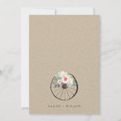 Rustic Barnyard Boerderij Theme Verloving Invite Bedankkaart (Achterkant)