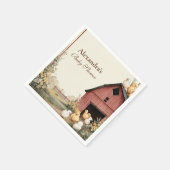 Rustic Barnyard Ducklings Baby shower Servet (Hoek)