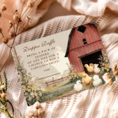 Rustic Barnyard Ducklings Diapper Raffle Informatiekaartje