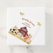 Rustic Barnyard Farm Animals Baby shower Bedankjes Labels (In situ)