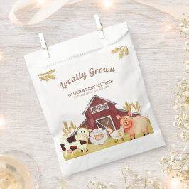 Rustic Barnyard Farm Animals Baby shower Bedankzakje