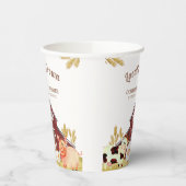 Rustic Barnyard Farm Animals Baby shower Papieren Bekers (Links)