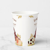 Rustic Barnyard Farm Animals Baby shower Papieren Bekers (Rechts)