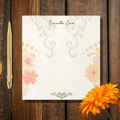 Rustic Baroque Floral Mexican Sacred Heart Notitieblok