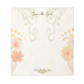 Rustic Baroque Floral Mexican Sacred Heart Notitieblok (Voorkant)