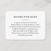 Rustic BBQ Baby shower Books for Baby Request Enc Informatiekaartje (Voorkant)