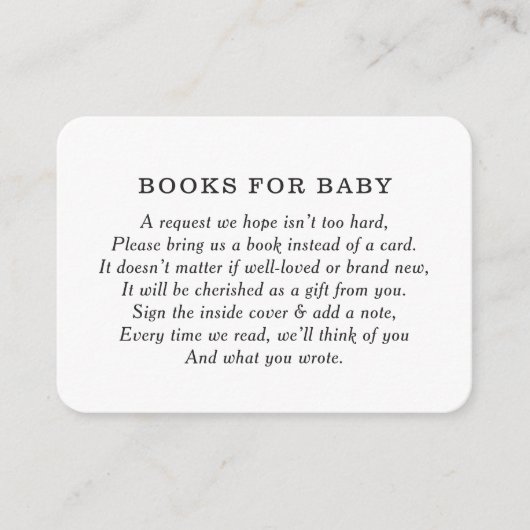 Rustic BBQ Baby shower Books for Baby Request Informatiekaartje (Voorkant)