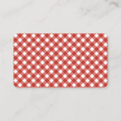 Rustic BBQ Baby shower Diaper Raffle Ticket Enclo Informatiekaartje (Achterkant)