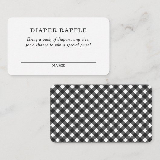 Rustic BBQ Baby shower Diaper Raffle Ticket Informatiekaartje (Voorkant / Achterkant)