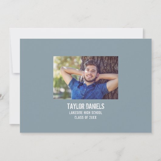 Rustic BBQ Graduation Party Invitation Kaart (Achterkant)