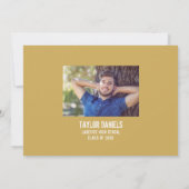 Rustic BBQ Graduation Party Invitation Kaart (Achterkant)