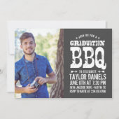 Rustic BBQ Graduation Party Invitation Kaart (Voorkant)