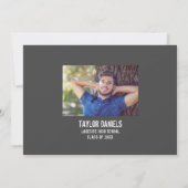 Rustic BBQ Graduation Party Invitation Kaart (Achterkant)