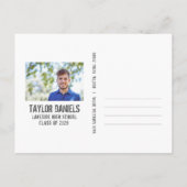 Rustic BBQ Graduation Party Invitation Uitnodiging Briefkaart (Achterkant)