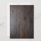 Rustic BBQ Wedding Kaart (Achterkant)