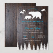 Rustic BBQ Wedding Kaart (Voorkant / Achterkant)