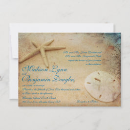 Rustic Beach Destination Wedding Invitations Kaart