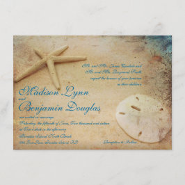 Rustic Beach Destination Wedding Invitations Kaart