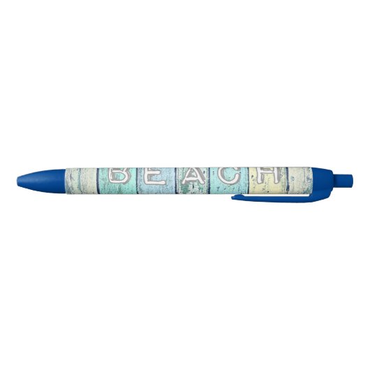 Rustic Beach Driftwood Blauwe Inkt Pen (Bodem)