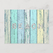 Rustic Beach Driftwood Briefkaart (Voorkant)