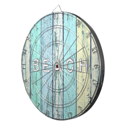Rustic Beach Driftwood Dartbord (Voorkant Rechts)