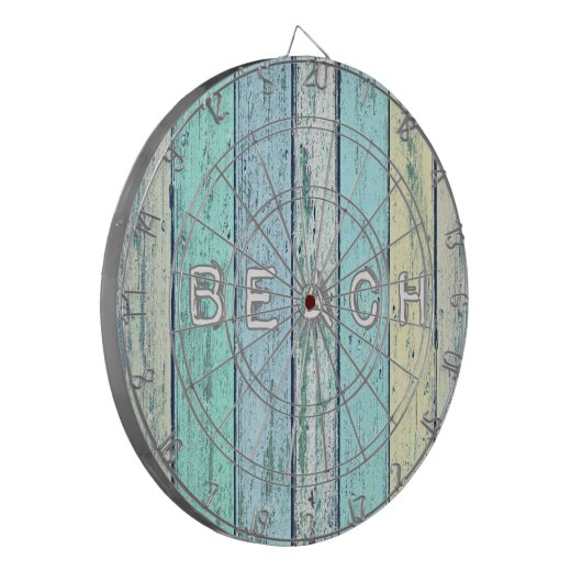 Rustic Beach Driftwood Dartbord (Voorkant Links)