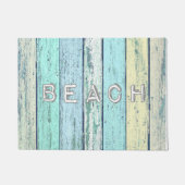 Rustic Beach Driftwood Deurmat (Voorkant)