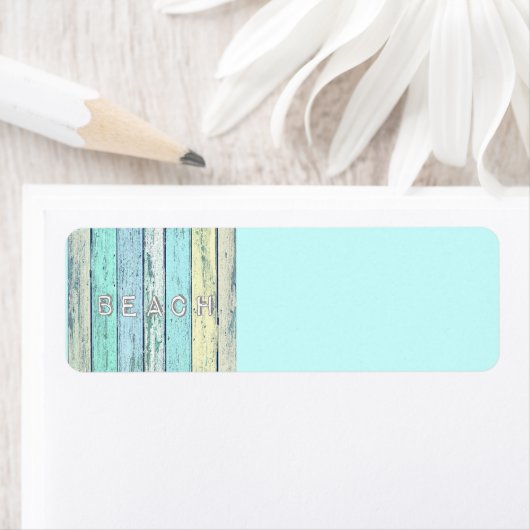 Rustic Beach Driftwood Etiket (Insitu)