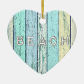 Rustic Beach Driftwood Keramisch Ornament (Voorkant)
