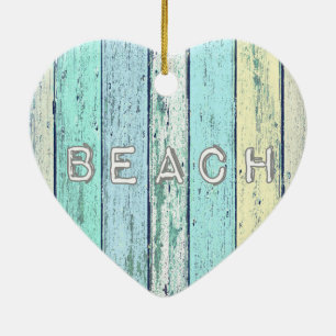 Rustic Beach Driftwood Keramisch Ornament