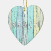 Rustic Beach Driftwood Keramisch Ornament (Links)