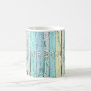 Rustic Beach Driftwood Koffiemok