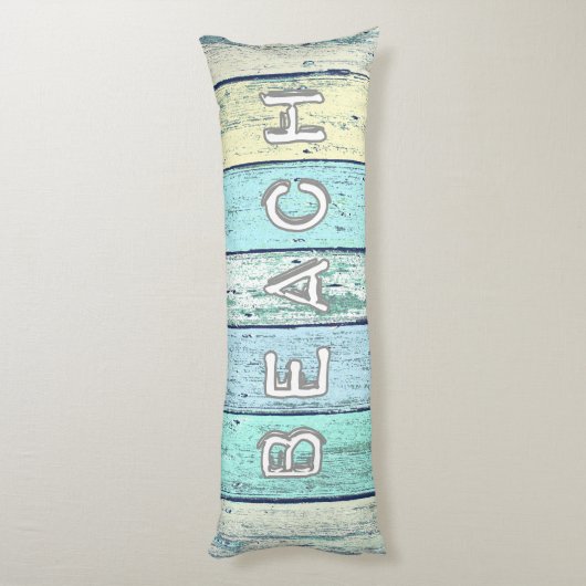 Rustic Beach Driftwood Lichaamskussen (Achterkant (Verticaal))