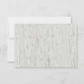 Rustic Beach Driftwood Sand Dollar Wedding RSVP Kaartje (Achterkant)