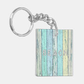 Rustic Beach Driftwood Sleutelhanger (Voorkant Links)