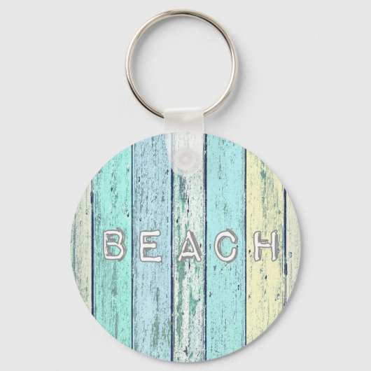 Rustic Beach Driftwood Sleutelhanger (Voorkant)