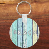 Rustic Beach Driftwood Sleutelhanger (Voorkant)