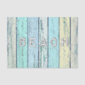 Rustic Beach Driftwood Tissuepapier (Voorkant)